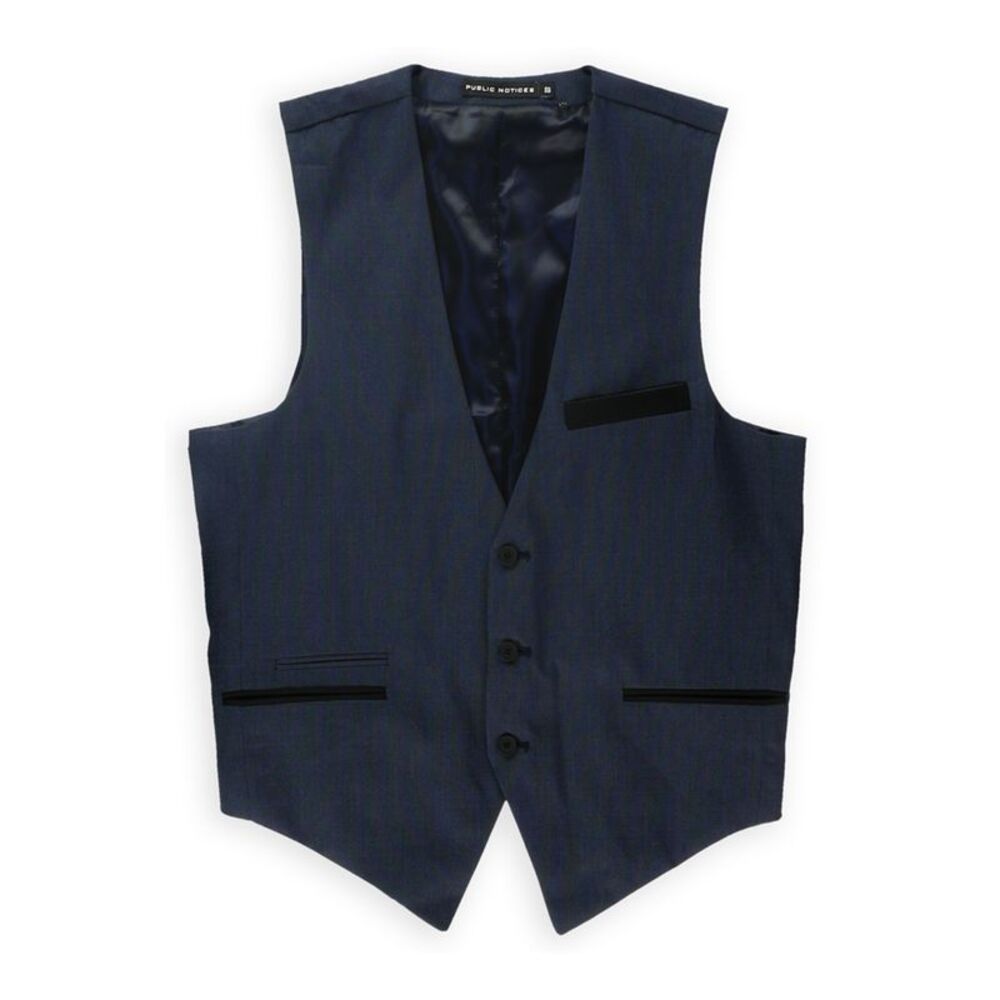 Public Notices Mens Micro Dot Three Button Vest, NWT